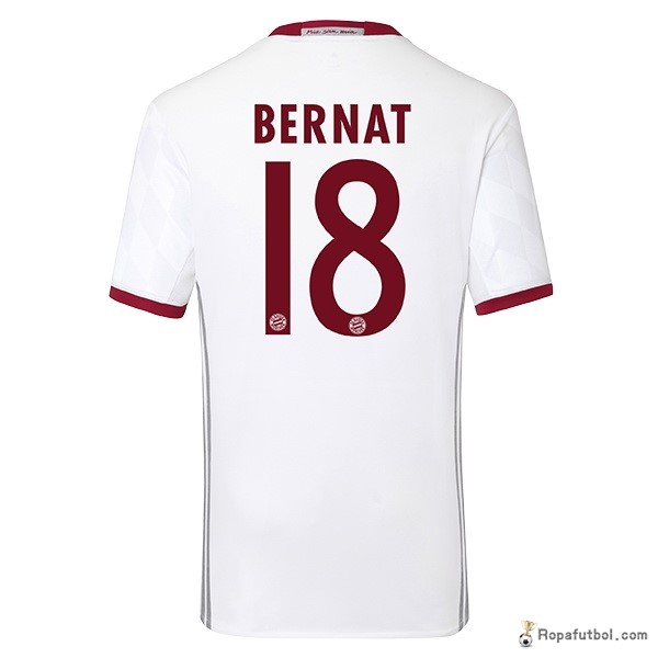 Camiseta Bayern de Múnich Replica Tercera Ropa Bernat 2016/17 Blanco